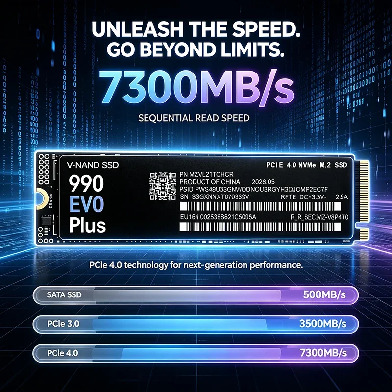 M.2 NVMe SSD 990 EVO Plus 500G - огляд і ціна M.2 Nvme 4Tb Pcie 4.0 Ssd