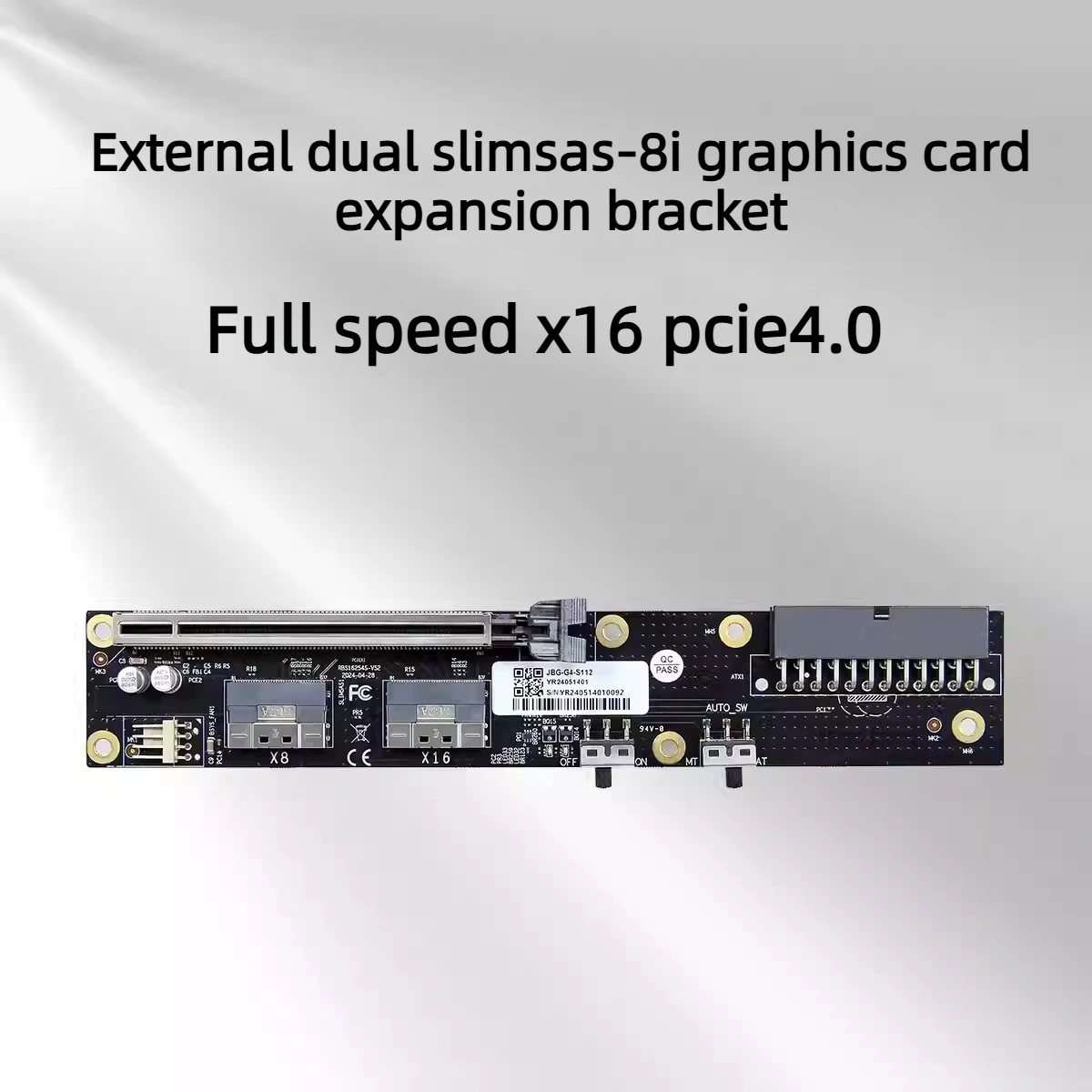 Dual SlimSAS 8i Oculink Graphi - огляд і ціна External Gpu Dock Pcie 4.0 Oculink